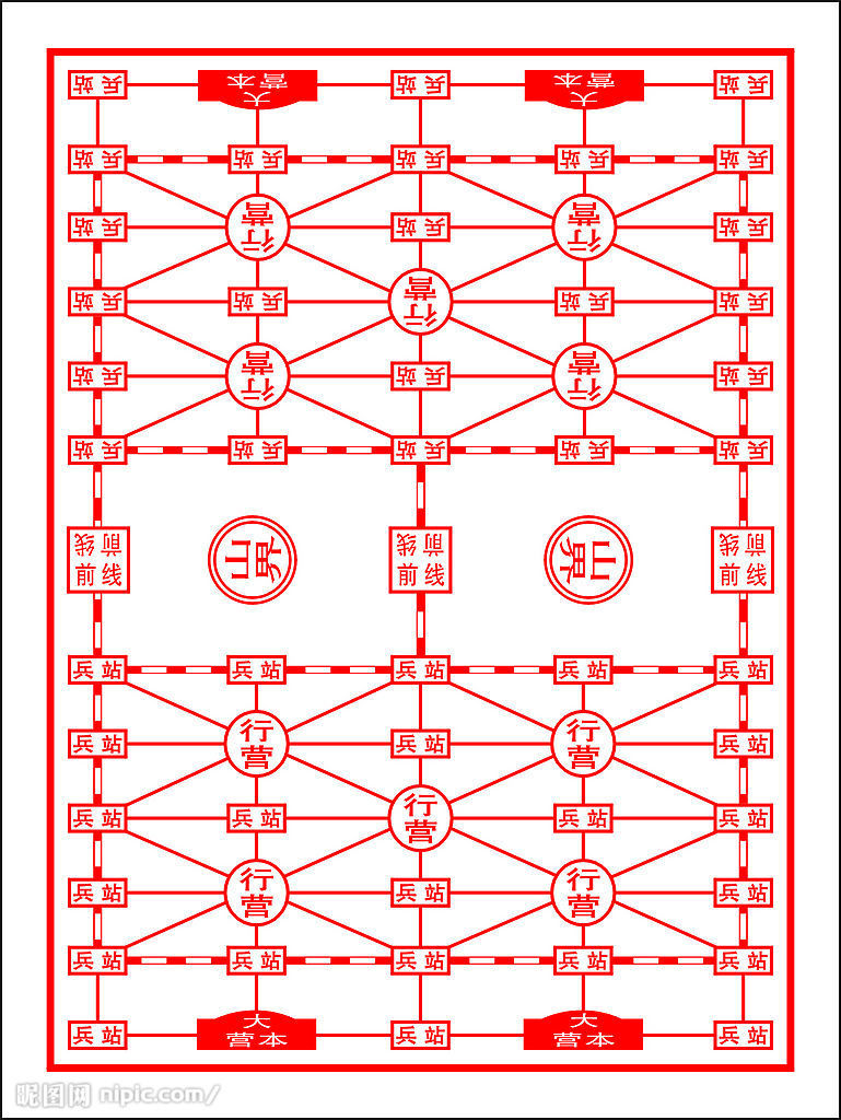 军棋棋盘图介绍