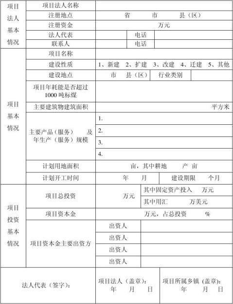 发改委备案需要提供资料